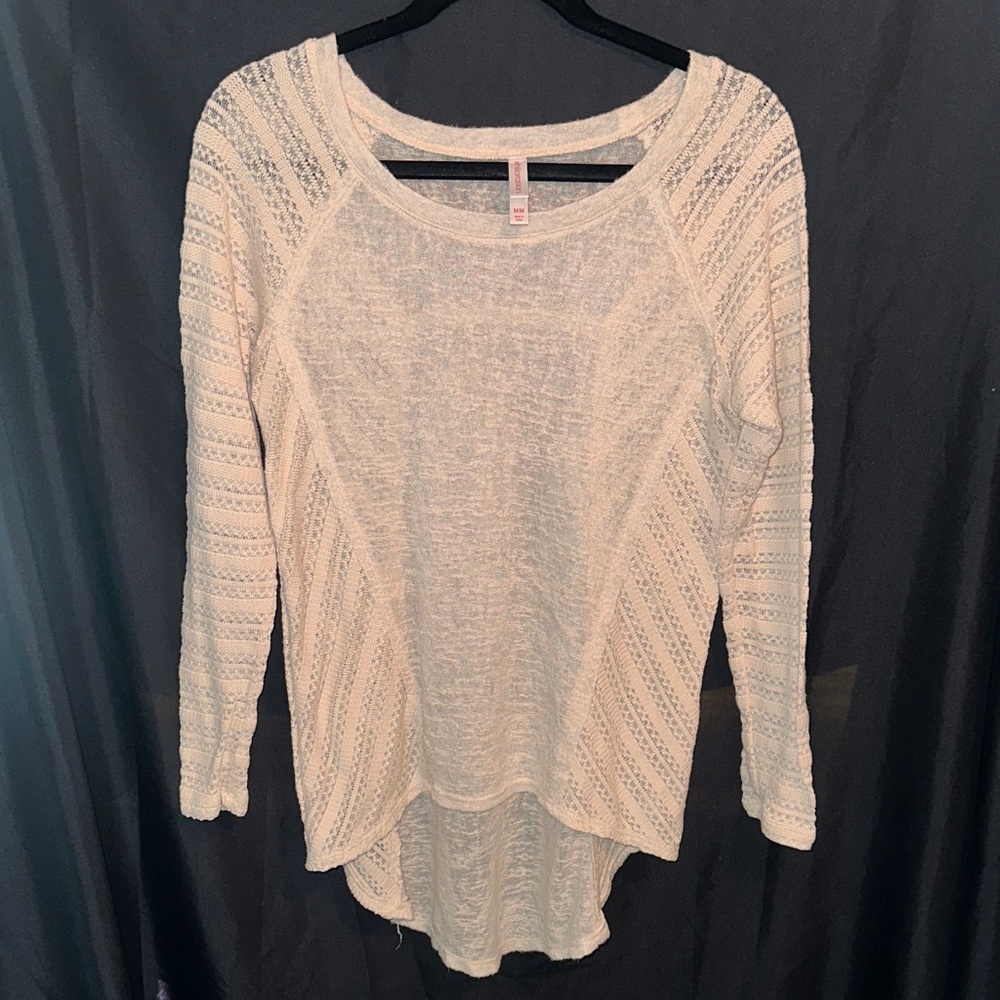 Xhilaration Beige Knit Top